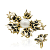 Anello in argento con Perla di Acqua Dolce (TPC)