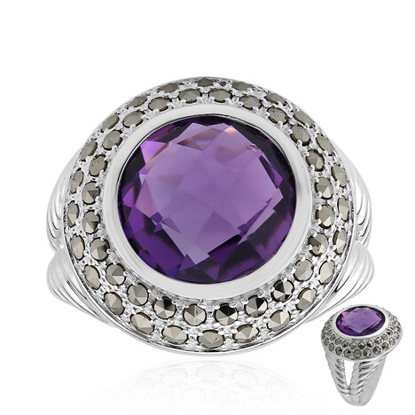 Anillo en plata con Amatista (Annette classic)