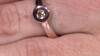 Bague en argent et Diamant rose de France SI1 d'Argyle  (Annette)