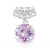 Bolivian Amethyst Silver Pendant (MONOSONO COLLECTION)