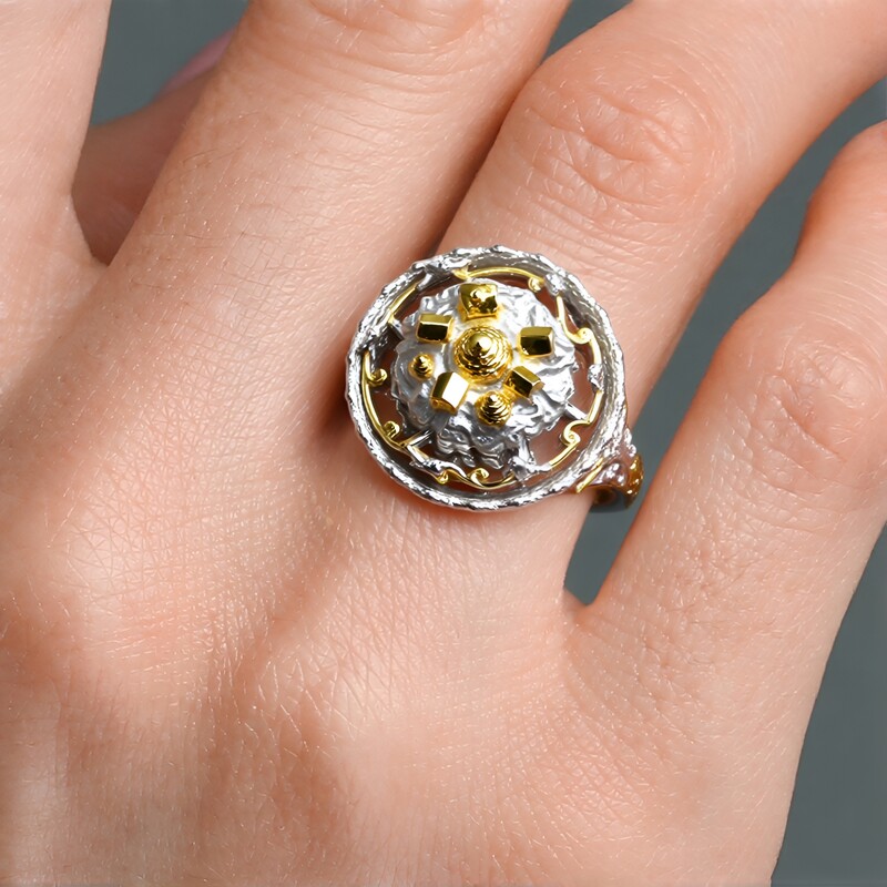 Schweizblauer Topas-Silberring (Gems en Vogue)