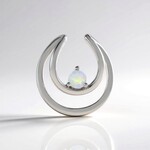 Ciondolo in argento con Opale di Welo (Adela Silber)