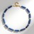Collar en plata con Angelita azul