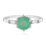 Anello in oro con Smeraldo Brasiliano