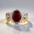 Anello in oro con Rubino Mozambico (AMAYANI)