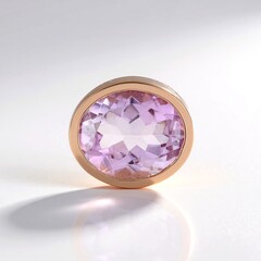 Ciondolo in argento con Ametista Rose de France