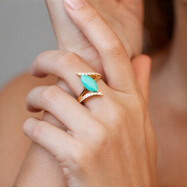 Paraiba-Opal-Goldring (AMAYANI)