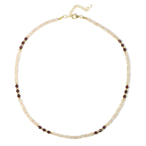 Edelstein-Silberhalskette