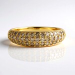 Anello in argento con Diamante Champagne I2 (de Melo Essence)