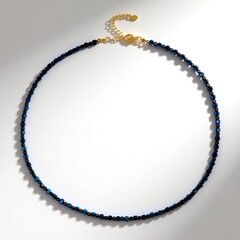Collana in argento con Ematite Blu Royal