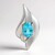 Ciondolo in argento con Apatite Blu (Pallanova)