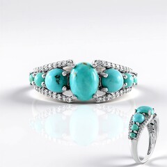 Anello in argento con Turchese Campitos (Faszination Türkis)
