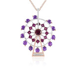Collana in argento con Rodolite (Gems en Vogue)