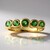Anello in oro con Tsavorite AAA del Kenia