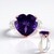 Anello in argento con Ametista (Gems en Vogue)