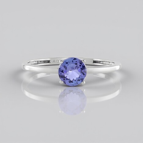 Anello in platino con Tanzanite