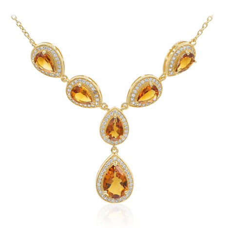 Collar en plata con Citrino de Madeira