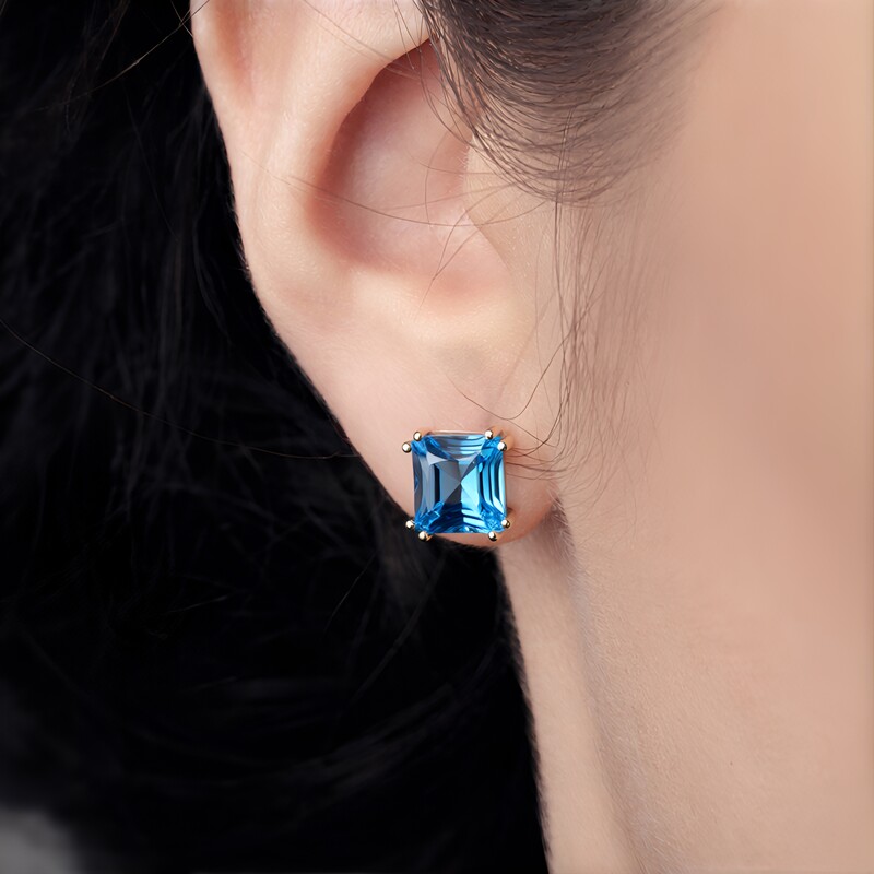 Boucles d'oreilles en or et Topaze de Marambaia