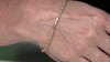 Zilveren armband met witte topaasstenen