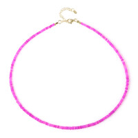 Collier en argent et Opale rose d'Éthiopie