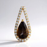 Ciondolo in oro con Tanzanite (non riscaldata)