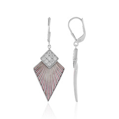 Boucles d'oreilles en argent et Zircon (Adela Silber)