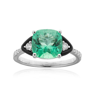 Anello in oro con Smeraldo Zambia AAA (CIRARI)