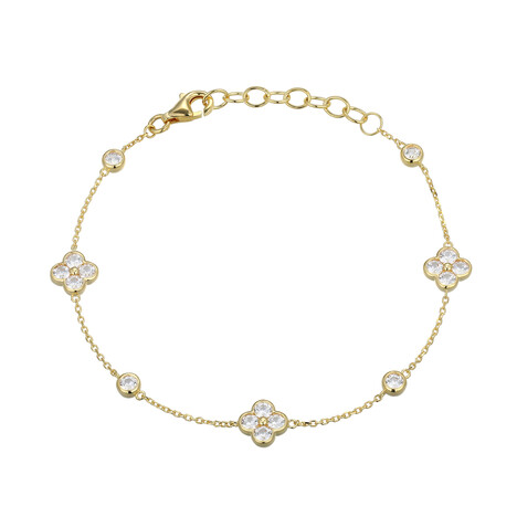 Zilveren armband met zirkonen