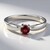 Anello in argento con Rubino Malawi