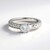 Anello in argento con Topazio Bianco