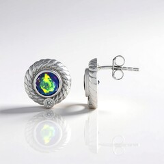 Orecchini in argento con Opale Mezezo