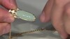 Zilveren halsketting met een Lagune Chalcedoon (Gems en Vogue)