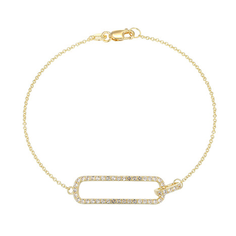 Brazalete en plata con Topacio blanco