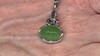 Zilveren hanger met een Canadese jade