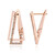I1 Argyle-Rose de France-Brillant-Silberohrringe (Annette)