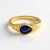 Anello in argento con Zaffiro Blu del Madagascar