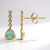 14K Brazilian Paraiba Tourmaline Gold Earrings (AMAYANI)