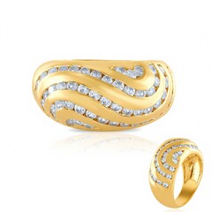 Zilveren ring met zirkonen (de Melo Essence)