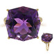 14K Amethyst Gold Ring (CIRARI)