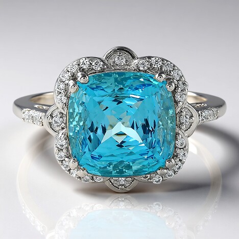 Anello in argento con Topazio Marambaia (PHANTASIA)