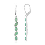 Pendientes en plata con Crisoprasa (KM by Juwelo)