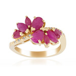 Anello in argento con Rubino