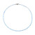 Brasilianischer Aquamarin-Silberhalskette
