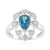 London Blue Topaz Silver Ring