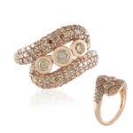Gouden ring met een I2 Champagne Diamant (KM by Juwelo)