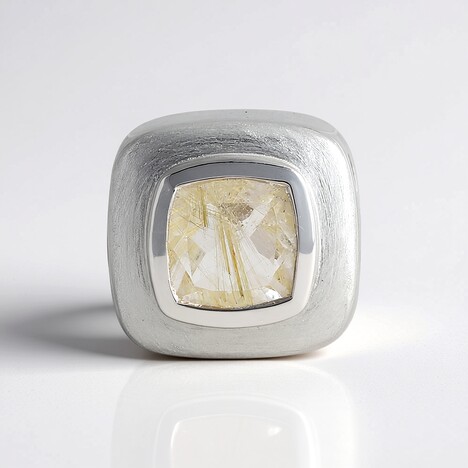 Ciondolo in argento con Quarzo Rutilato (MONOSONO COLLECTION)