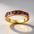 Anello in argento con Rodolite Lampone