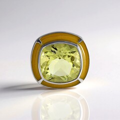 Ciondolo in argento con Quarzo Limone