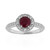 Kenyan Ruby Silver Ring