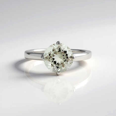 Anello in argento con Ametista Verde